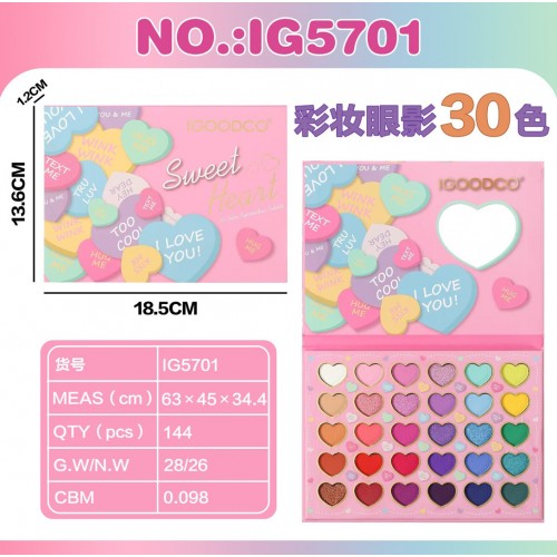 MEGA Heart Makeup Set