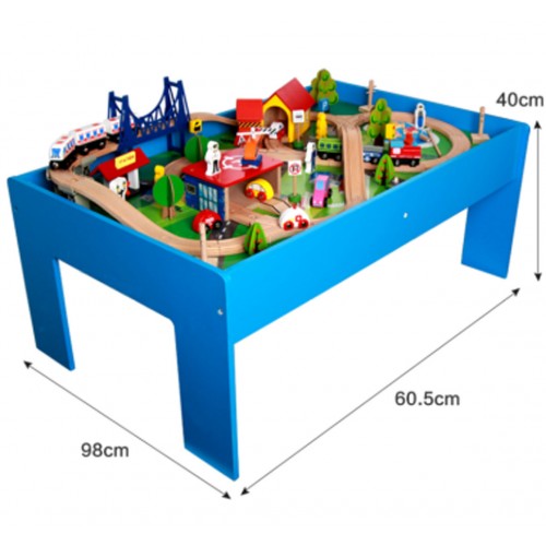 MEGA Wooden Train on the Table