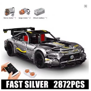 Sports Car Brick Set Gray 2872pcs.