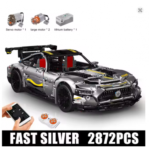 Sports Car Brick Set Gray 2872pcs.