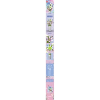 Lily Bouquet Building Blocks Set 1006 pcs.