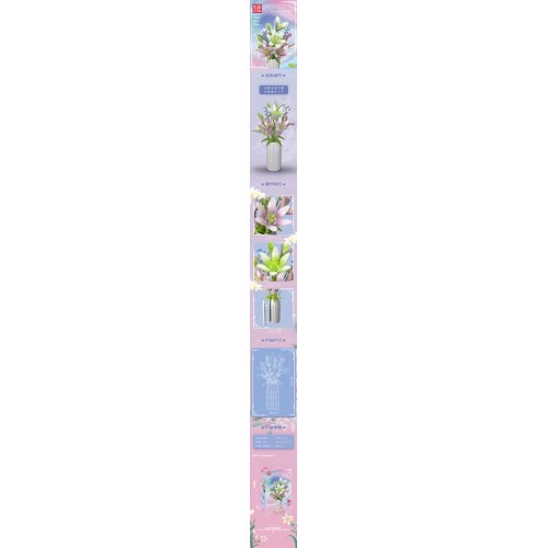 Lily Bouquet Building Blocks Set 1006 pcs.
