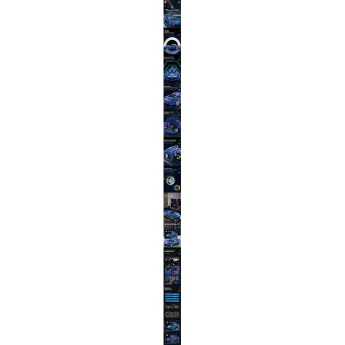 Maserati Vehicle Brick Set Blue 5480pcs.