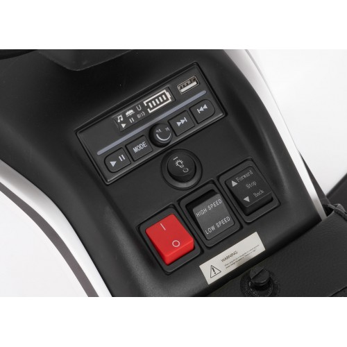 Quad Fast Wheel Vehicle White