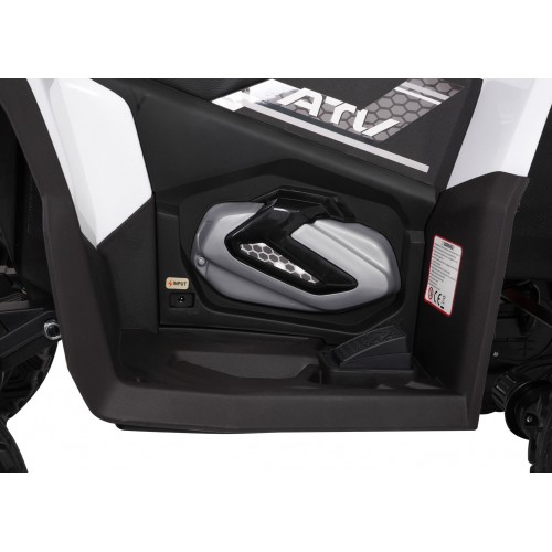 Quad Fast Wheel Vehicle White