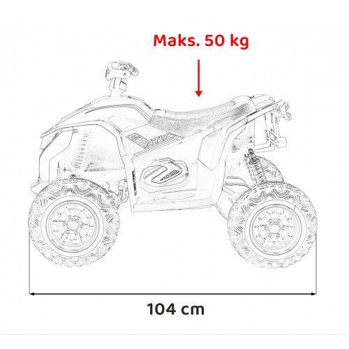 Quad Fast Wheel Vehicle Black