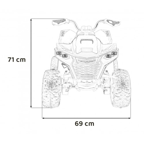 Quad Fast Wheel Vehicle Black