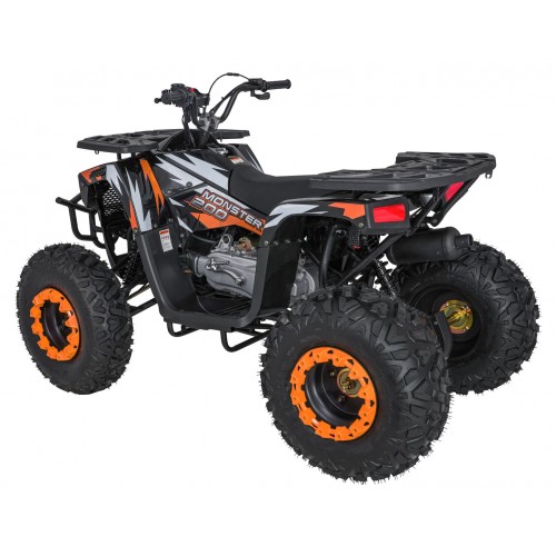 200CC MONSTER Orange Quad Bike