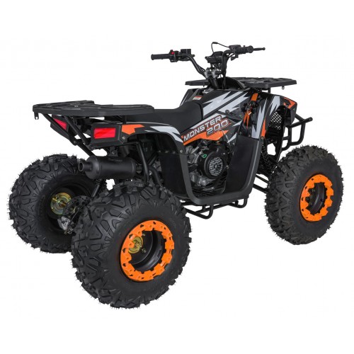 200CC MONSTER Orange Quad Bike