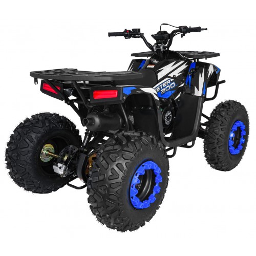 200CC MONSTER Blue Petrol Quad Bike