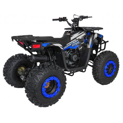 200CC MONSTER Blue Petrol Quad Bike