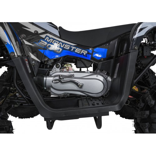 200CC MONSTER Blue Petrol Quad Bike