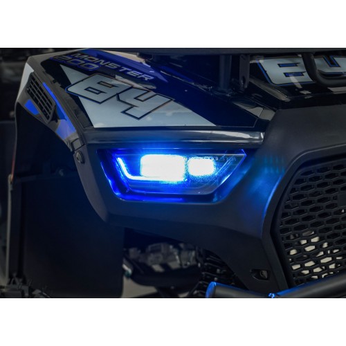 200CC MONSTER Blue Petrol Quad Bike