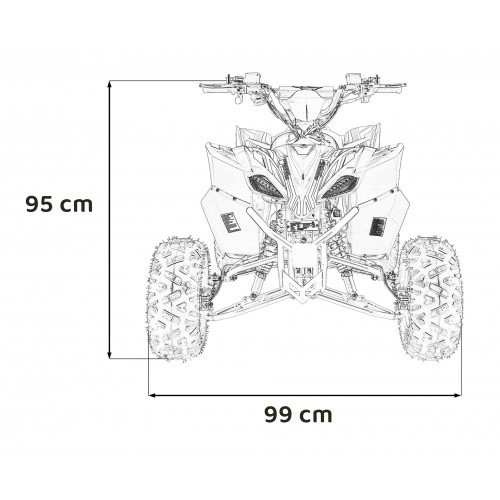 DESERT STORM LIFT Red Petrol Quad Bike
