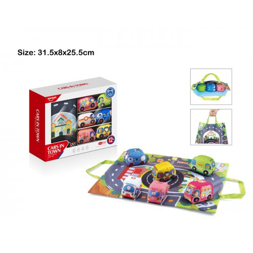 Set of Soft Cars for the Youngest + Bag