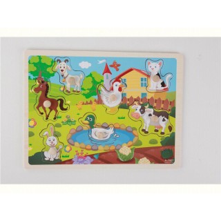 Wooden Puzzle Farm