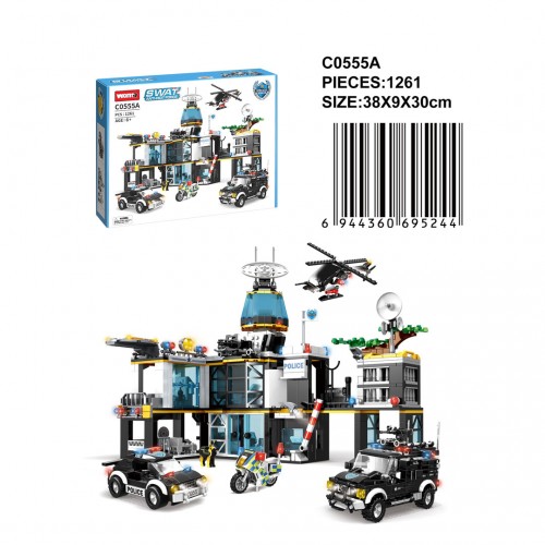 Police Building Blocks Set 1261pcs.