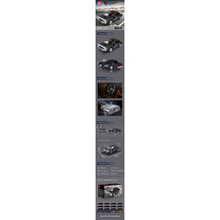 Sports Car Black Building Blocks Set 367 pcs.