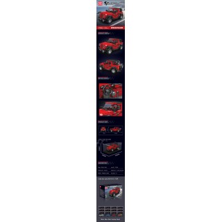 Red Car Building Blocks Set 453 pcs.