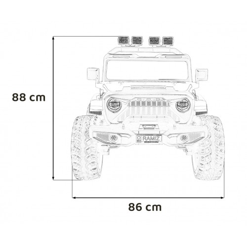 Extreme Sport 4x4 Vehicle Variable Size Red