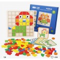 Wooden Logic Puzzle 120pcs + Cards