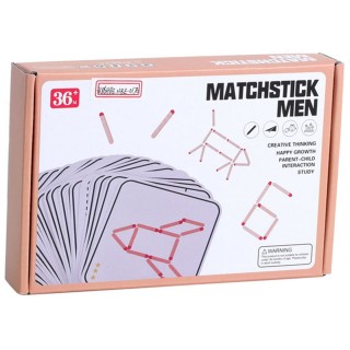 Wooden Logic Puzzle Sticks + Cards