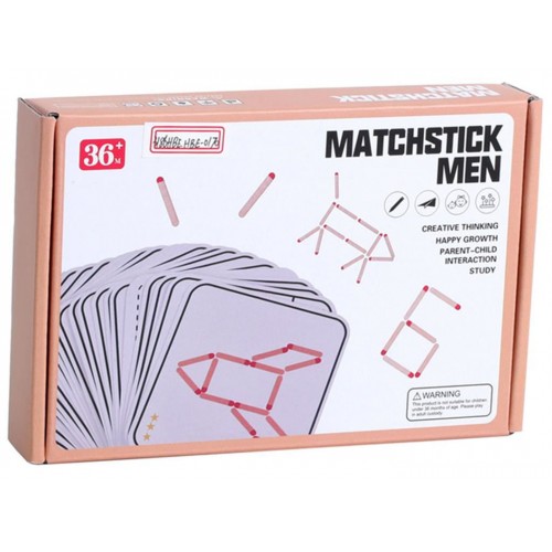 Wooden Logic Puzzle Sticks + Cards