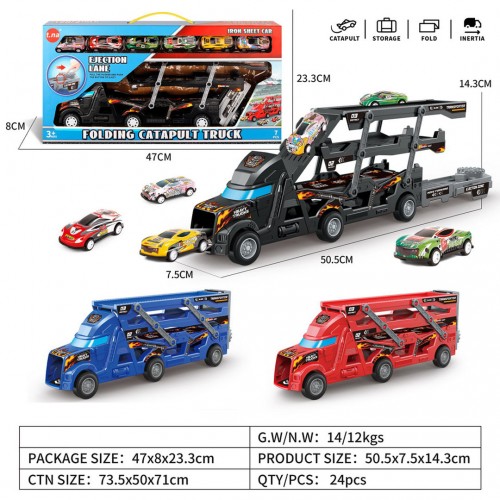 Portable Catapult Truck + Cars