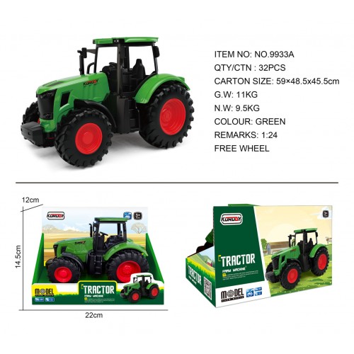 Green Farm Tractor