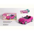 Pink Convertible Doll Car