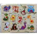 Wooden Educational Board Animals