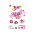 AIRLINER Pink Airplane with Lights and Sounds + Accessories