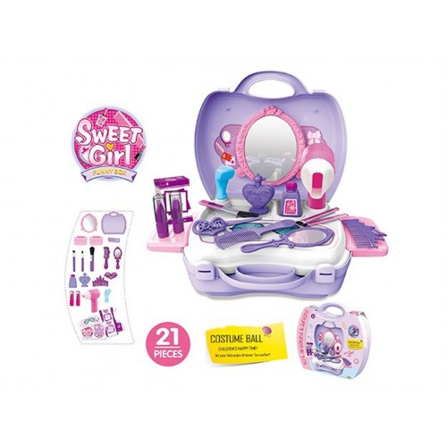 Portable Dressing Table Suitcase for Little Princess + Accessories