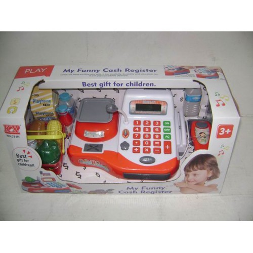 Red Store Cash Register + Accessories