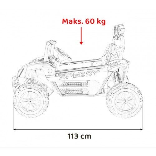 SPEEDY 4x4 Buggy Vehicle Black