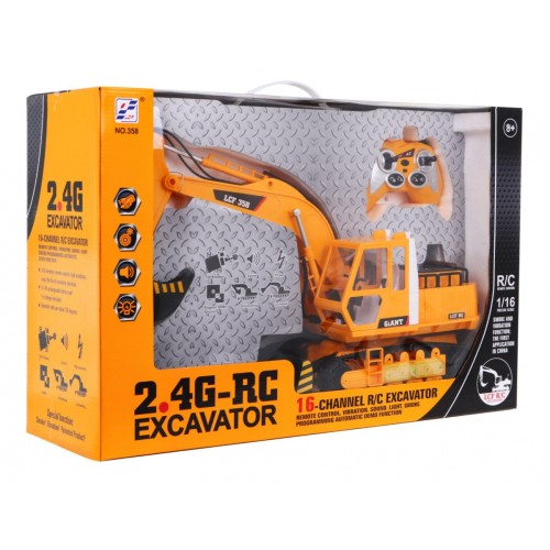 1:16 R/C Excavator With 2.4G Smoke