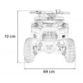 49CC SIRIUS Black Petrol Quad Bike