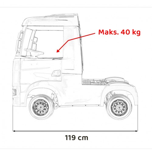 Scania R-SERIE Vehicle Painted Red