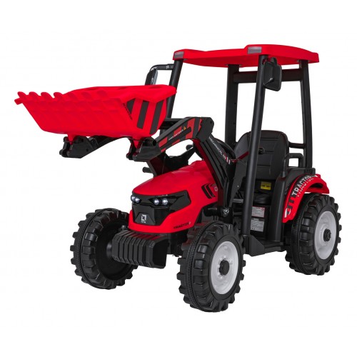 MEGA Tractor D68 Vehicle With Trailer Red
