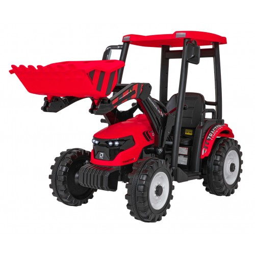 MEGA Tractor D68 Vehicle With Trailer Red