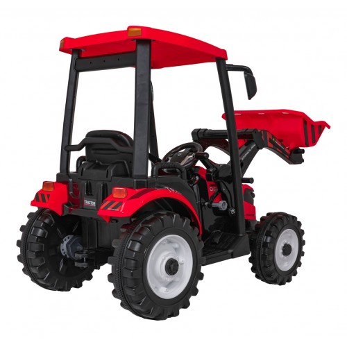 MEGA Tractor D68 Vehicle With Trailer Red