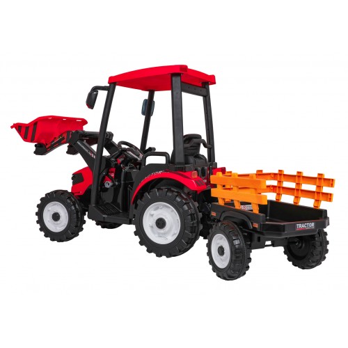 MEGA Tractor D68 Vehicle With Trailer Red