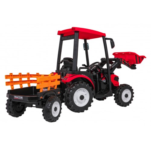 MEGA Tractor D68 Vehicle With Trailer Red