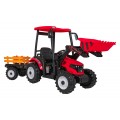 MEGA Tractor D68 Vehicle With Trailer Red