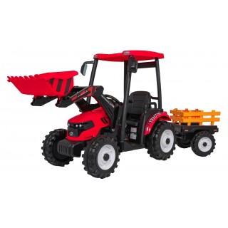 MEGA Tractor D68 Vehicle With Trailer Red