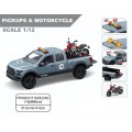 Off-Road Car Set with Lights and Sound Function + Motorcycle