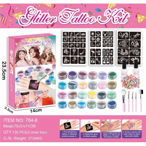 MEGA Tattoo Kit + Glitters