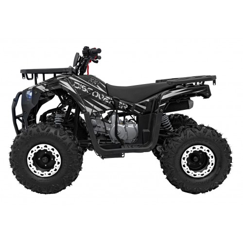 125CC DISCOVERER Black Petrol Quad Bike
