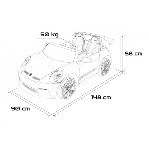 Vehicle Porsche 911 GT3 STRONG MP4 White