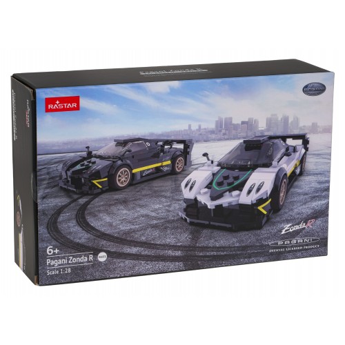 Car 1:28 Pagani Zonda R Blocks White RASTAR